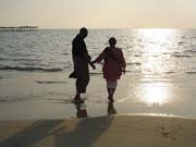 Sunset at Alleppey beach